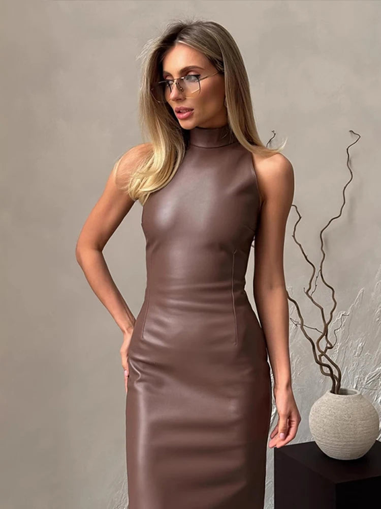 VESTIDO LEATHER